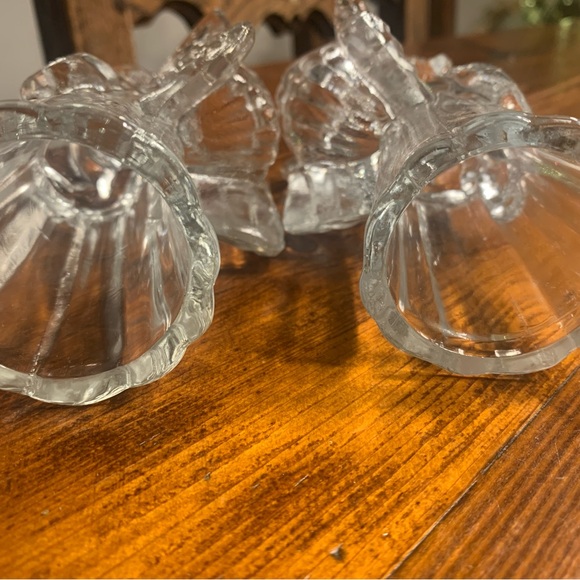 🔥 Vintage Solid Glass Angels Candlesticks🔥 - Picture 9 of 11